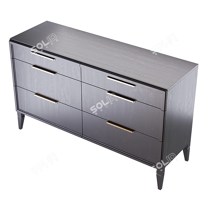 Charlie Three-Drawer Set 3D model image 4