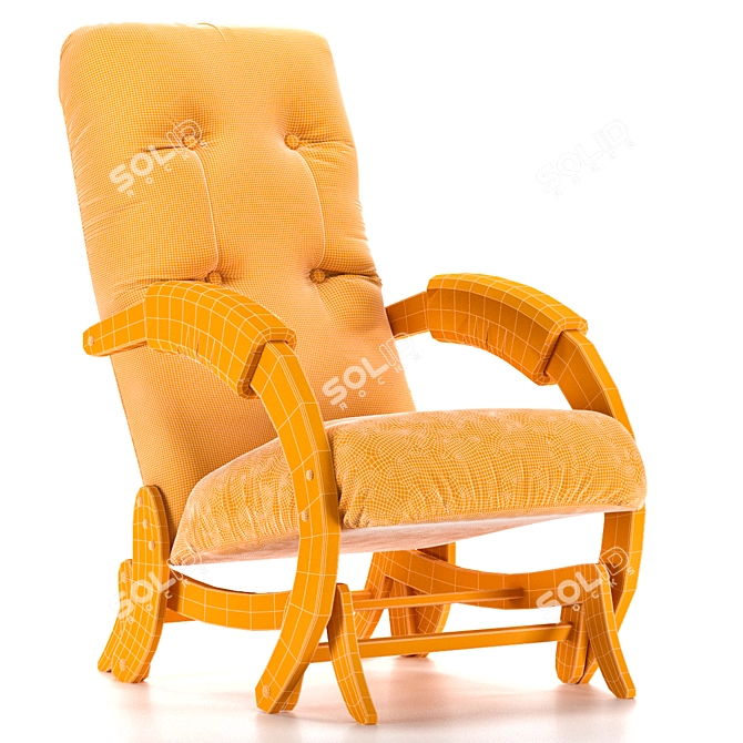 Luxury Glider Chair Madrid 3D model image 2