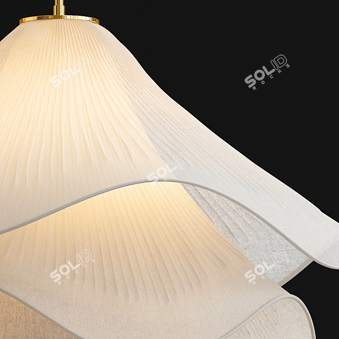 Elegant Lia Pendant Light 3D model image 3