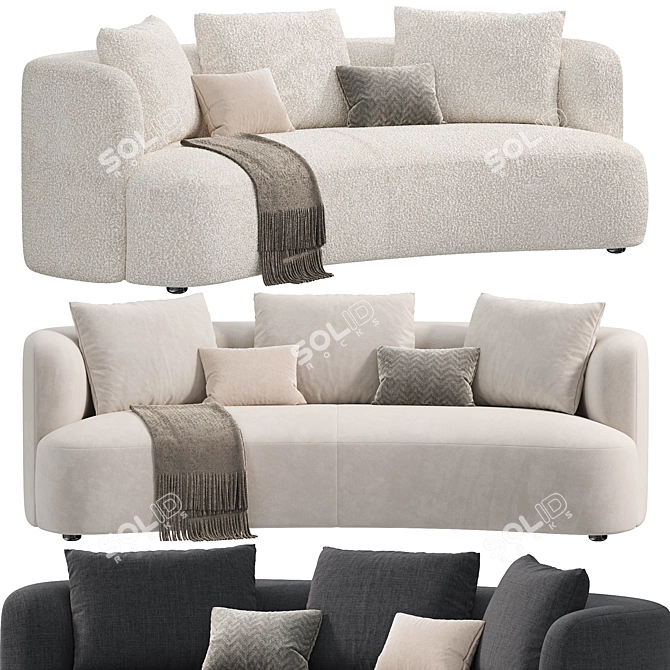 Modern YVES Sofa Design By Porada 3D model image 1