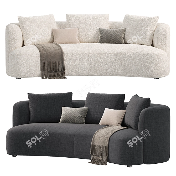 Modern YVES Sofa Design By Porada 3D model image 2