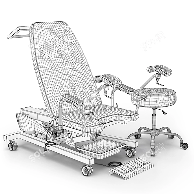 Zerts Gynecological Chair - высокое качество 3D model image 2