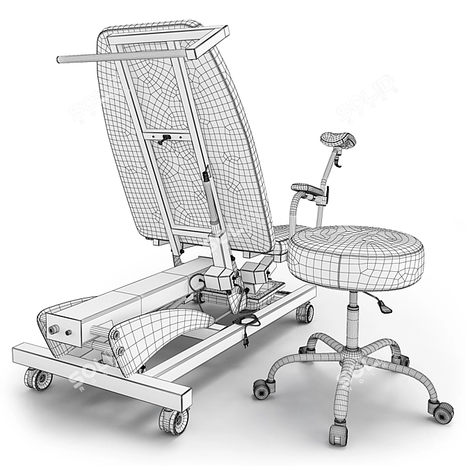 Zerts Gynecological Chair - высокое качество 3D model image 13