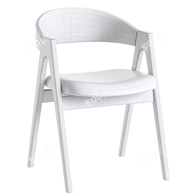 Dublin Deephouse Chair: Compact Comfort 3D model image 2