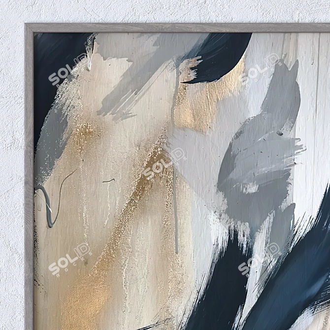 Frame Set with Bump Texture 3D model image 3