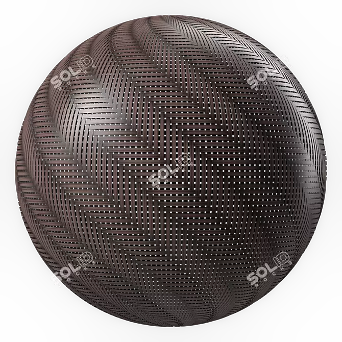 4k Wicker PBR Texture Set 3D model image 6