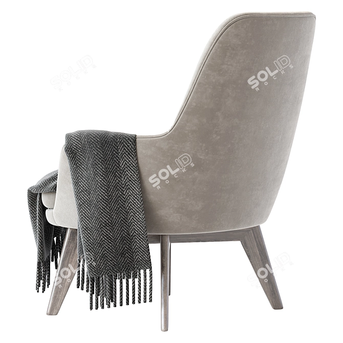 Contemporary Maxalto Poltrona Chair 3D model image 6