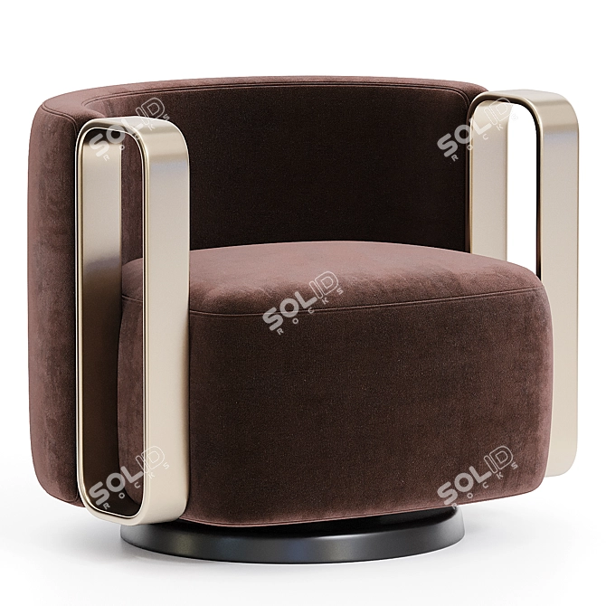 Modern Kelly Bracelet Armchair Design 3D model image 1