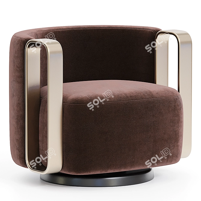 Modern Kelly Bracelet Armchair Design 3D model image 4