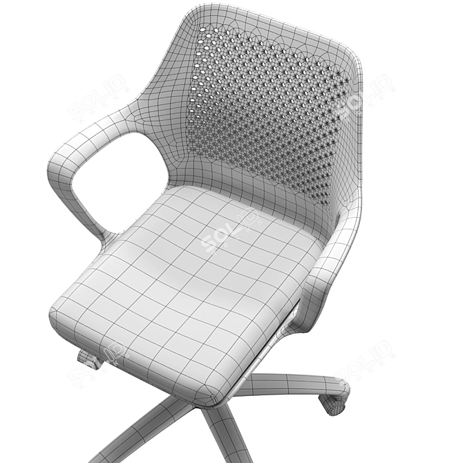 Elegant Joy Armchair: Ideal Seating 3D model image 6