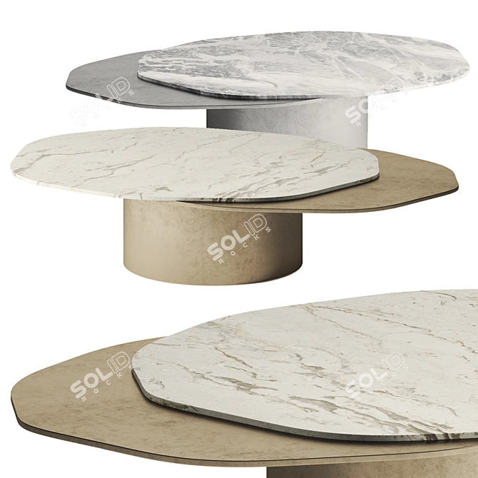 Venom Metal Stone Sculpture 3D 3D model image 1