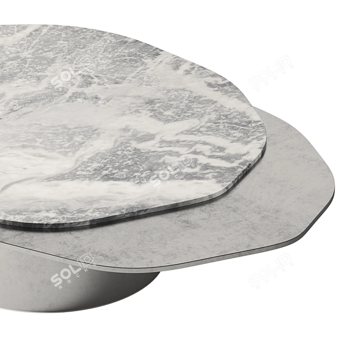 Venom Metal Stone Sculpture 3D 3D model image 3