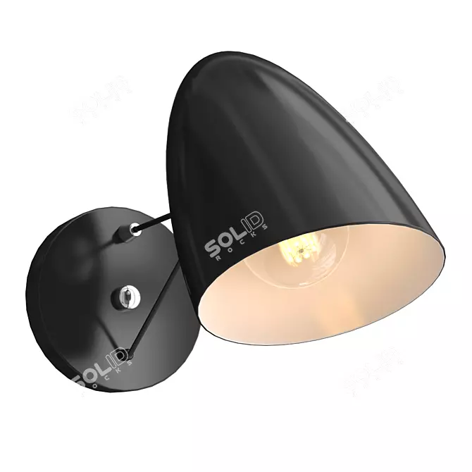 Modern Wall Sconce HUMPEN Series 3D model image 1