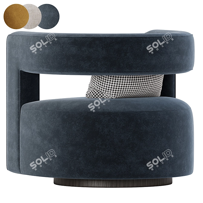 Restoration Hardware Drew Armchair Collection 3D model image 4