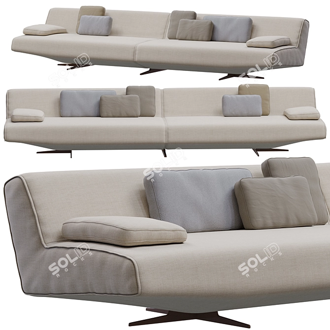 Modern Poliform Sydney Option Furniture 3D model image 1