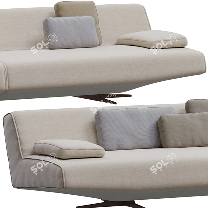 Modern Poliform Sydney Option Furniture 3D model image 2