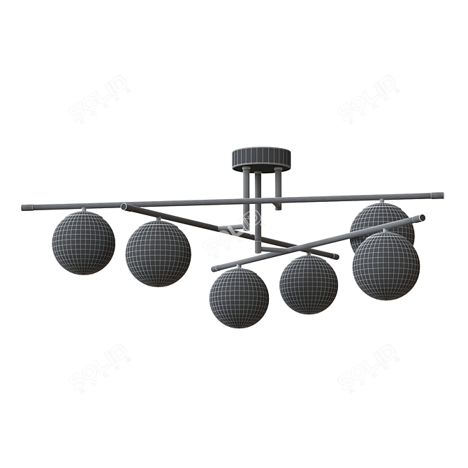 Vintage Light Fixture NOSTALGIA 6 3D model image 2