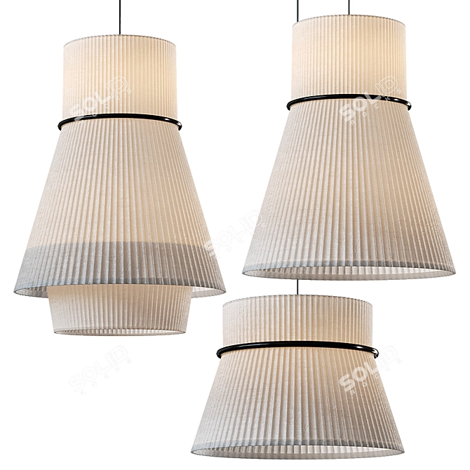 Lampatron PEO Pendant Light Trio 3D model image 1
