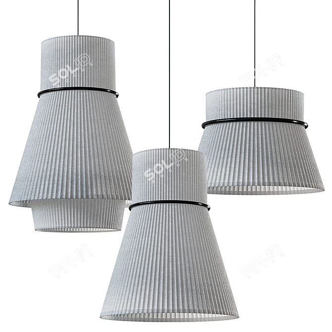 Lampatron PEO Pendant Light Trio 3D model image 2