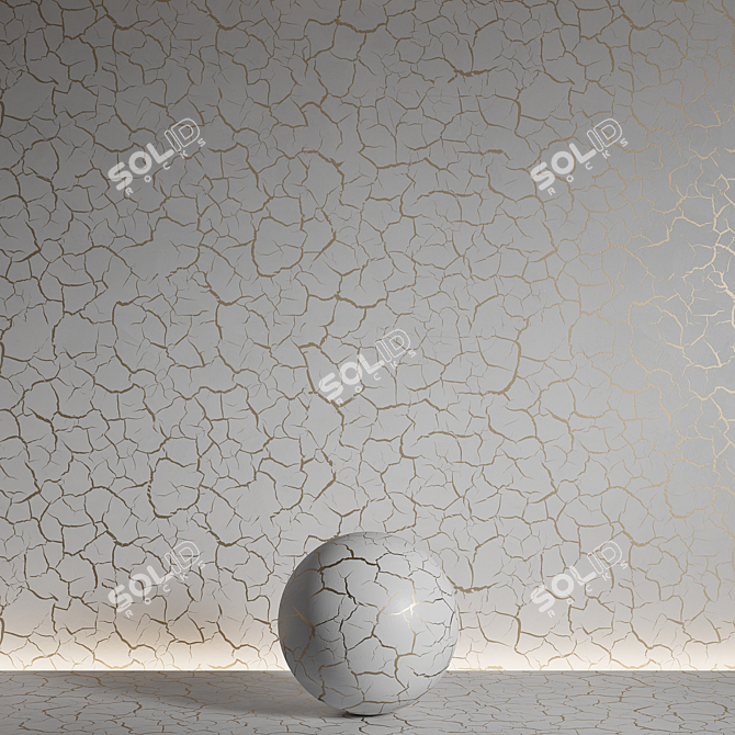  Seamless Decorative Plaster Material 3D model image 2