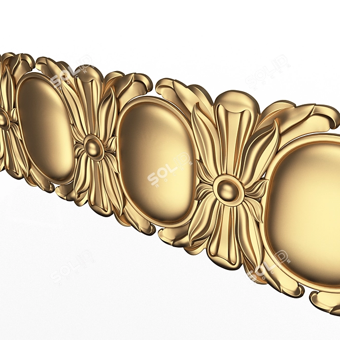 Ornamental Molding 3D Model Kit 3D model image 3