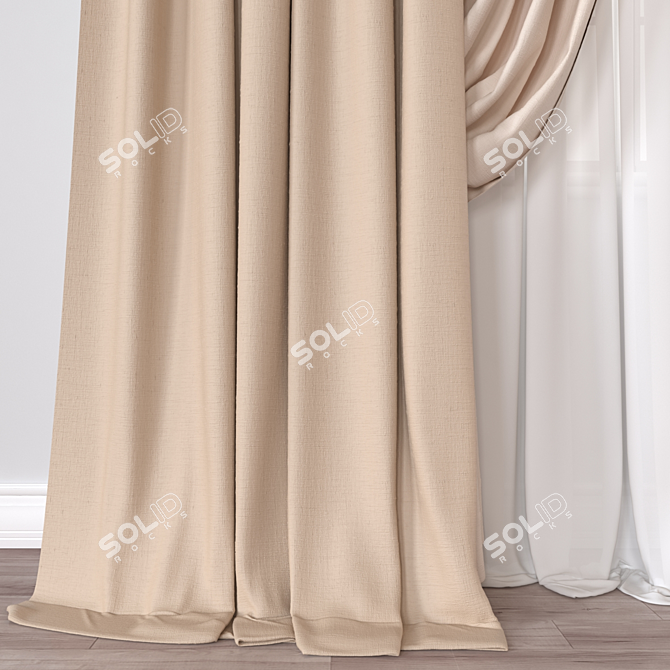 Multi-Format Curtain Model 3D model image 3