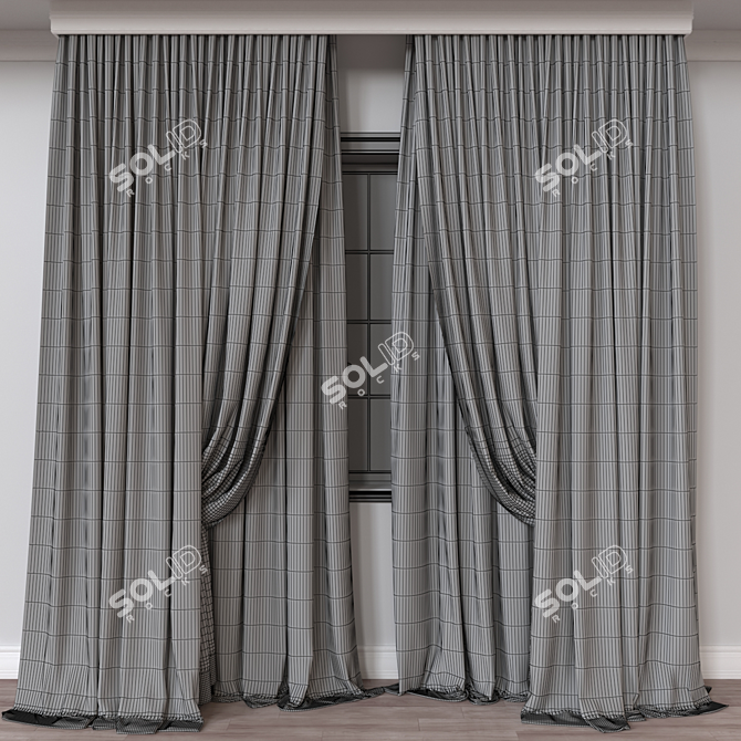 Multi-Format Curtain Model 3D model image 4