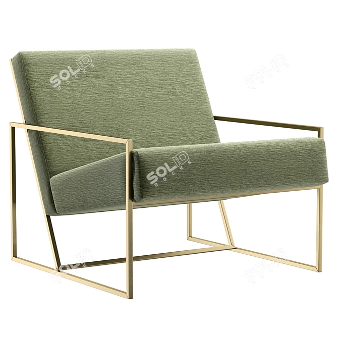 UV Unwrapped Lounge Chair in Real Size 3D model image 1