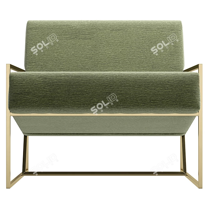 UV Unwrapped Lounge Chair in Real Size 3D model image 2