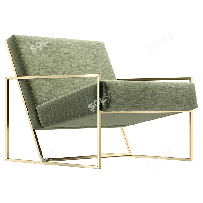 UV Unwrapped Lounge Chair in Real Size 3D model image 5