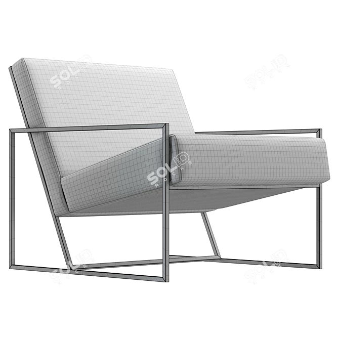 UV Unwrapped Lounge Chair in Real Size 3D model image 6