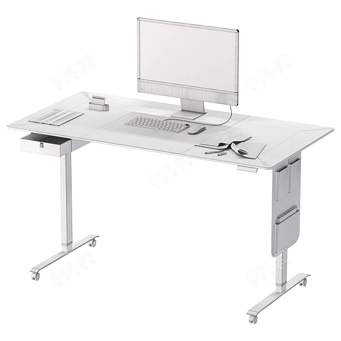 ErgoTech Standing Desk Solution 3D model image 7