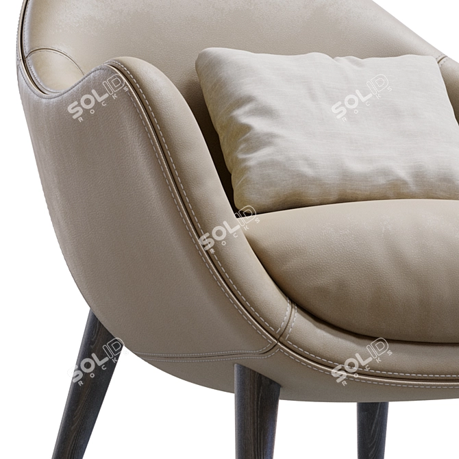 Modern Chic MAD QUEEN Chair 3D model image 2