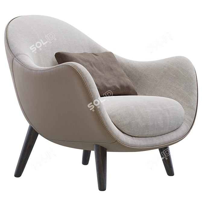 Modern Chic MAD QUEEN Chair 3D model image 5