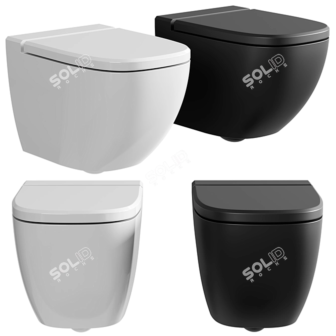 Villeroy&Boch Antheus Wall-Hung Toilet 3D model image 1