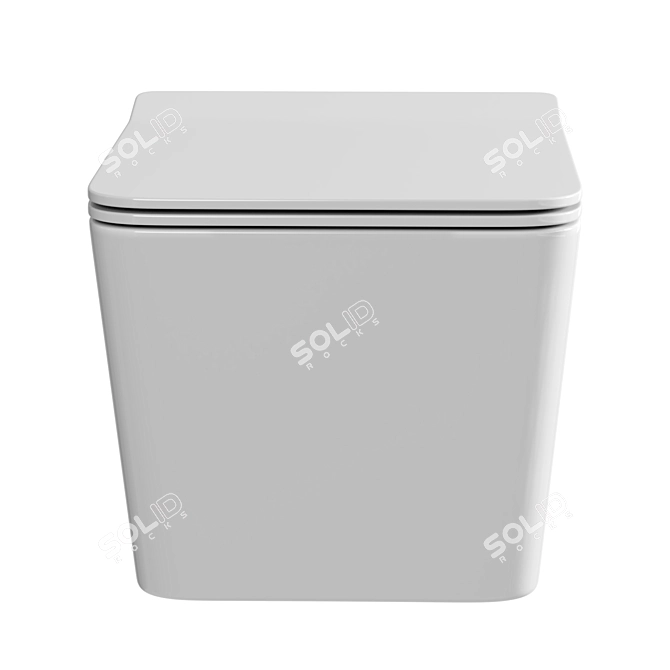 Teka Formentera Wall-Hung Toilet 3D model image 2