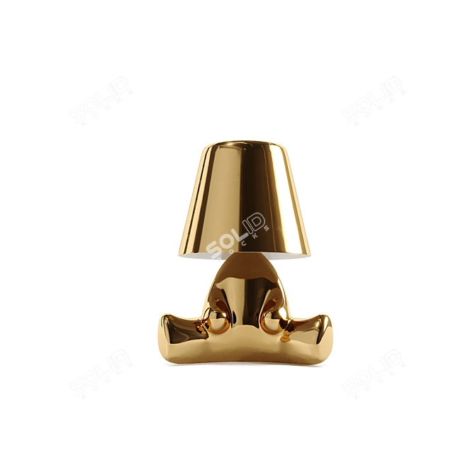 Qeeboo GOLDEN BROTHERS Character Table Lamps 3D model image 5