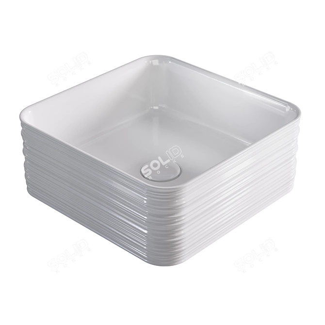 Valdama TRACE Sink Collection 3D model image 3