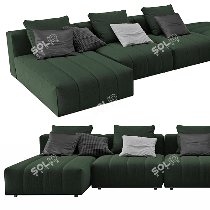 Luxury Goodman Minotti Sofa 3D model image 3