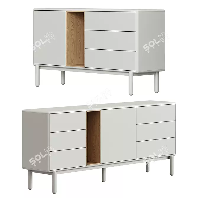  Teulat Corvo Sideboard in 2 Colors 3D model image 2