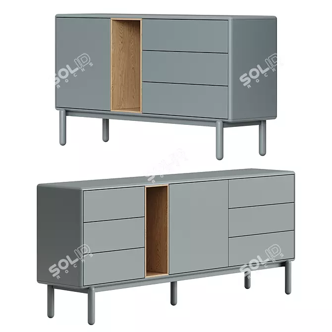  Teulat Corvo Sideboard in 2 Colors 3D model image 3