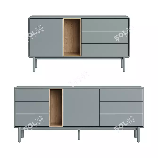  Teulat Corvo Sideboard in 2 Colors 3D model image 5
