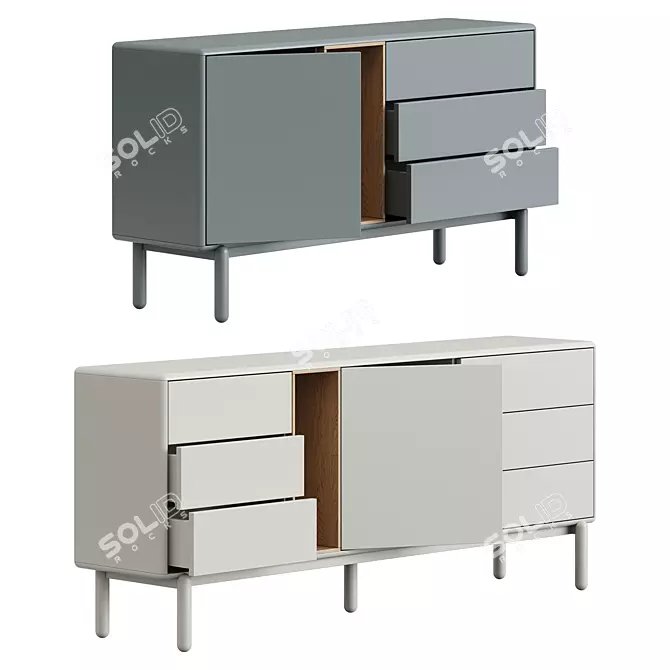  Teulat Corvo Sideboard in 2 Colors 3D model image 6