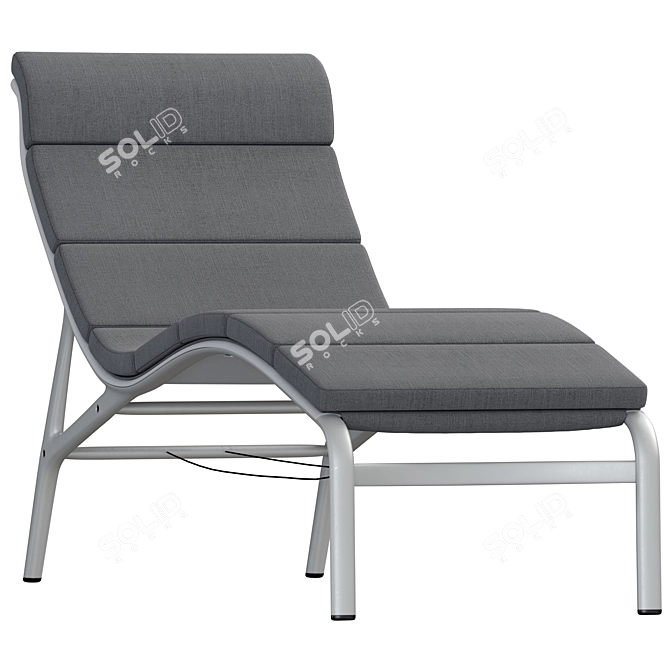 Contemporary Longframe Sunbed Design 3D model image 2