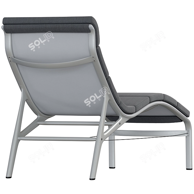 Contemporary Longframe Sunbed Design 3D model image 3