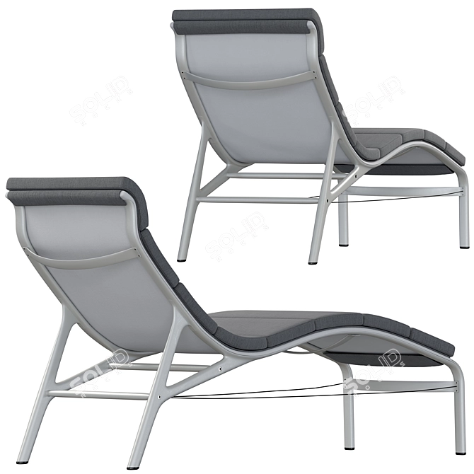 Contemporary Longframe Sunbed Design 3D model image 4