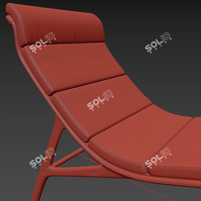 Contemporary Longframe Sunbed Design 3D model image 7
