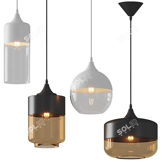 Sophisticated Avenue Lighting Pendant 3D model image 1