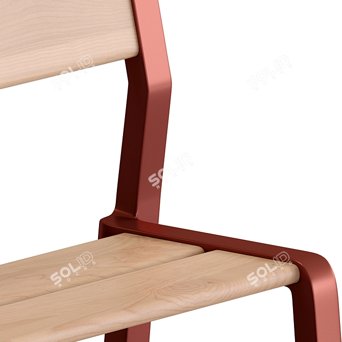 Modern Scandinavian Style Ypperling Bench 3D model image 2