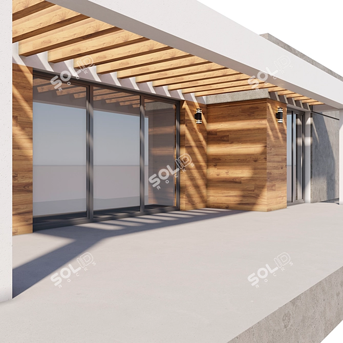 Modern Home: Millimeter Units 3D model image 3